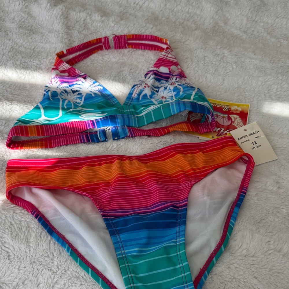 Angel Beach size 12 girls swimsuit